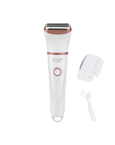 Adler Lady Shaver AD 2941 Wet & Dry, AAA, White