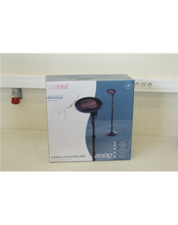 SALE OUT. Sunred SMQ2000A Heater, Elekra Quartz Standing, Power 2000 W, Black SUNRED Heater SMQ2000A, Elekra Quartz Standing Inf