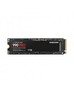 Samsung 990 PRO 1000 GB, SSD form factor M.2 2280, SSD interface PCIe Gen4x4, Write speed 6900 MB/s, Read speed 7450 MB/s