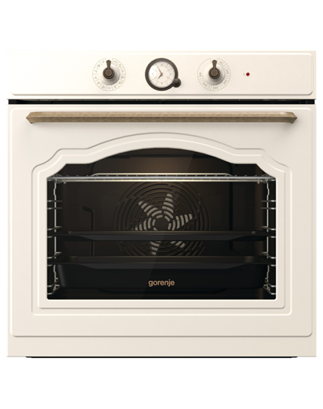 Gorenje Oven BOS67371CLI 77 L, Built in, EcoClean, Mechanical, Steam function, Height 59.5 cm, Width 59.5 cm, Beige