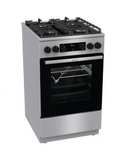 Gorenje Cooker GK5C65XV Hob type Gas, Oven type Electric, Stainless steel, Width 50 cm, Grilling, LED, 70 L, Depth 59.4 cm