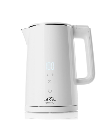 ETA Kettle ETA559590010 Emma Electric, 2200 W, 1.5 L, Stainless steel, 360° rotational base, White