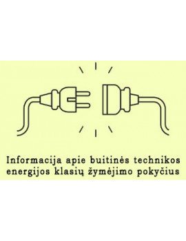 Informacija apie buitinės technikos energijos klasių žymėjimo pokyčius