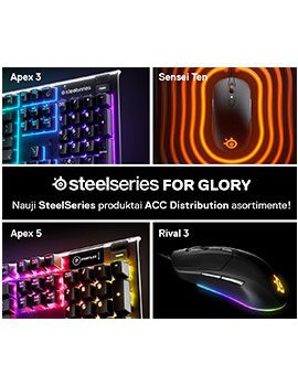 Jau daugiau kaip 15 metų SteelSeries gamina kompiuterinių žaidimų įrangą ir priedus, įskaitant ausines, klaviatūras, peles bei jų kilimėlius. SteelSer
